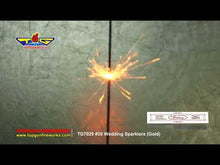 Load and play video in Gallery viewer, #20 WEDDING SPARKLERS [GOLD] 6 PACK
