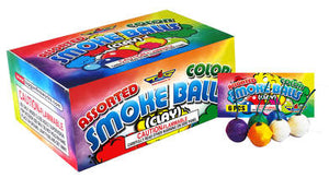 ASSORTED COLOR SMOKE BALLS 12 Pack